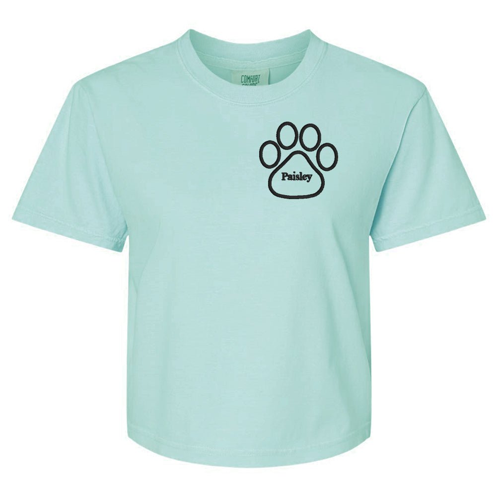 Make It Yours™ Paw Print Comfort Colors Boxy T-Shirt