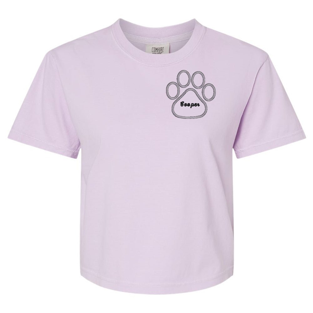Make It Yours™ Paw Print Comfort Colors Boxy T-Shirt