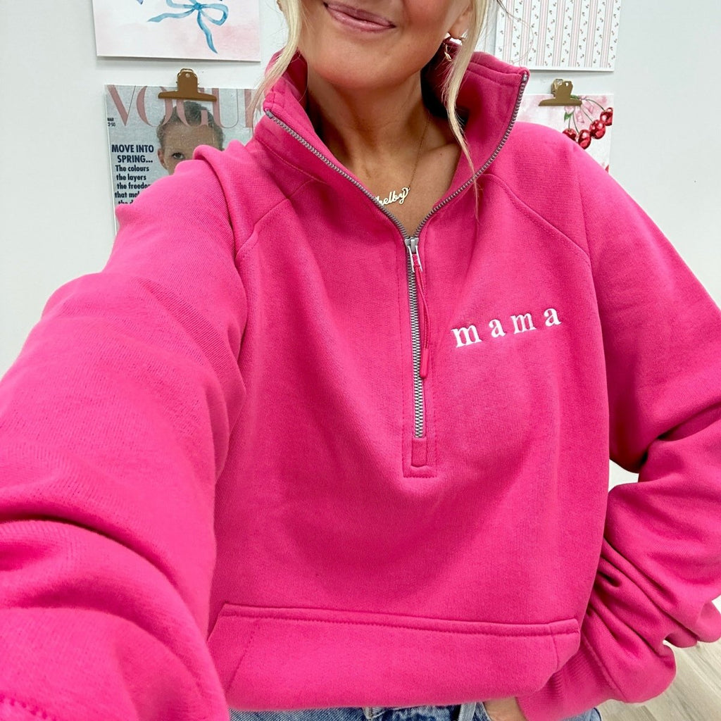 Make It Yours™ Pocket Quarter Zip Sweatshirt