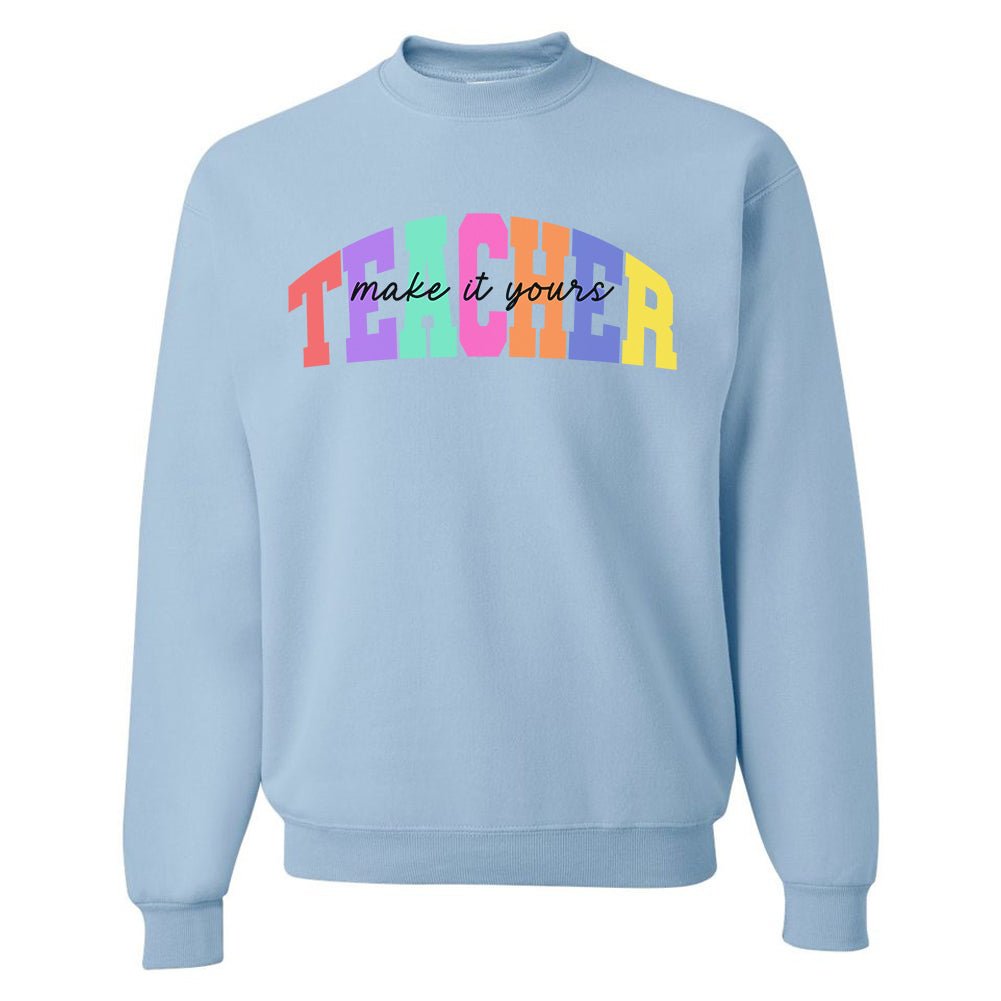 Make It Yours™ 'Teacher Block' Crewneck Sweatshirt