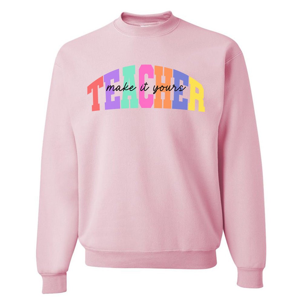 Make It Yours™ 'Teacher Block' Crewneck Sweatshirt
