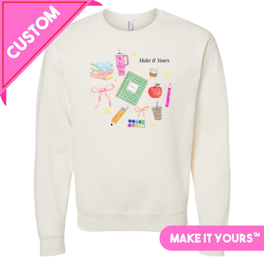 Make It Yours™ 'Teacher Classroom Essentials' Crewneck Sweatshirt