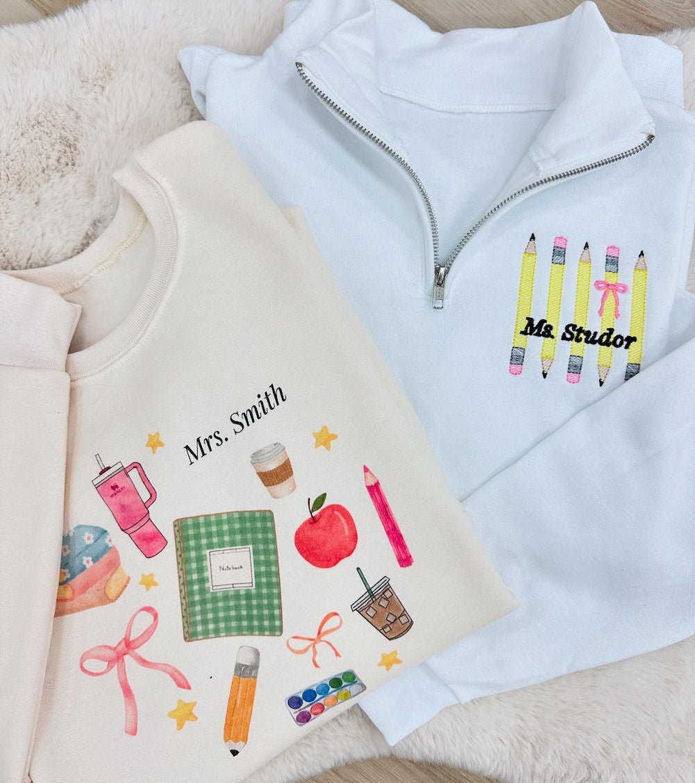 Make It Yours™ 'Teacher Classroom Essentials' Crewneck Sweatshirt