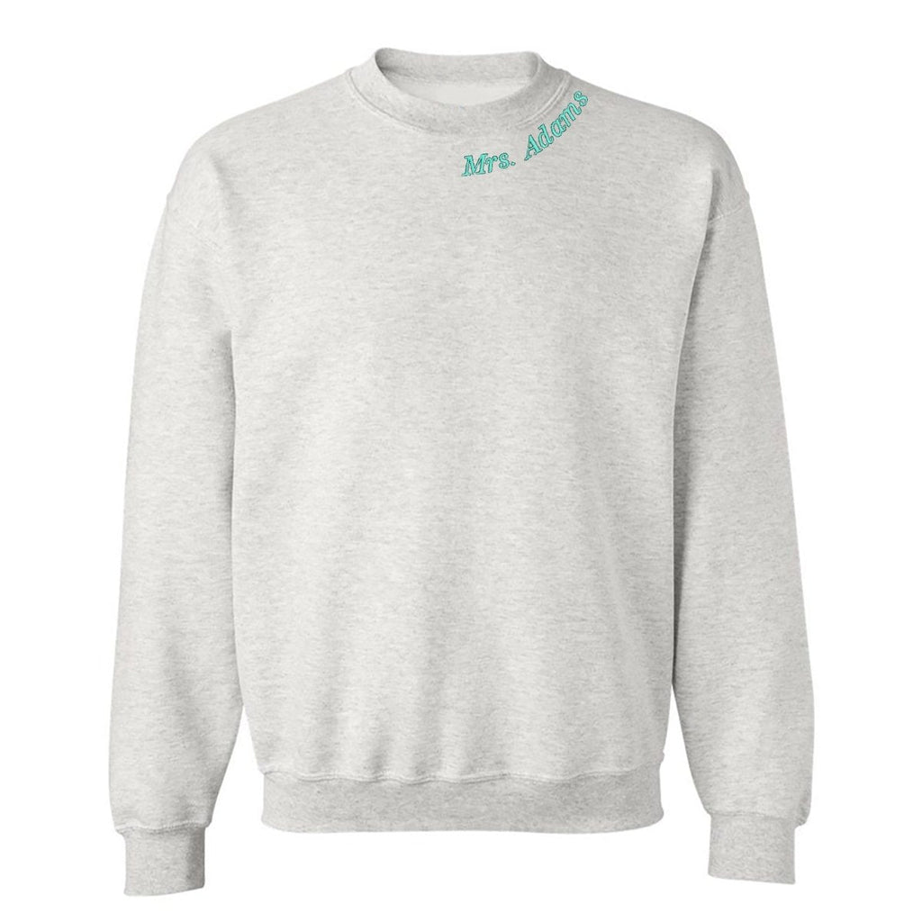 Make It Yours™  Teacher Collar Crewneck Sweatshirt