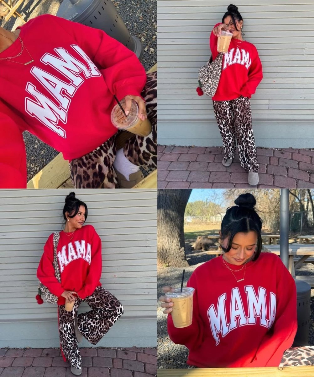 'Mama' PUFF Crewneck Sweatshirt