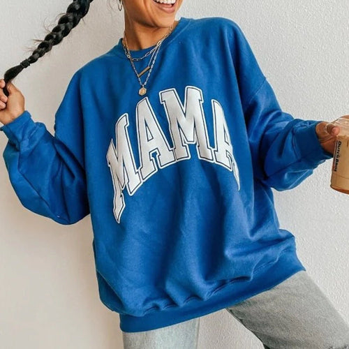 'Mama' PUFF Crewneck Sweatshirt