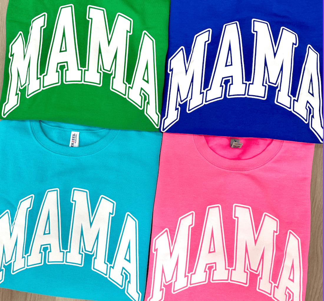 'Mama' PUFF Crewneck Sweatshirt