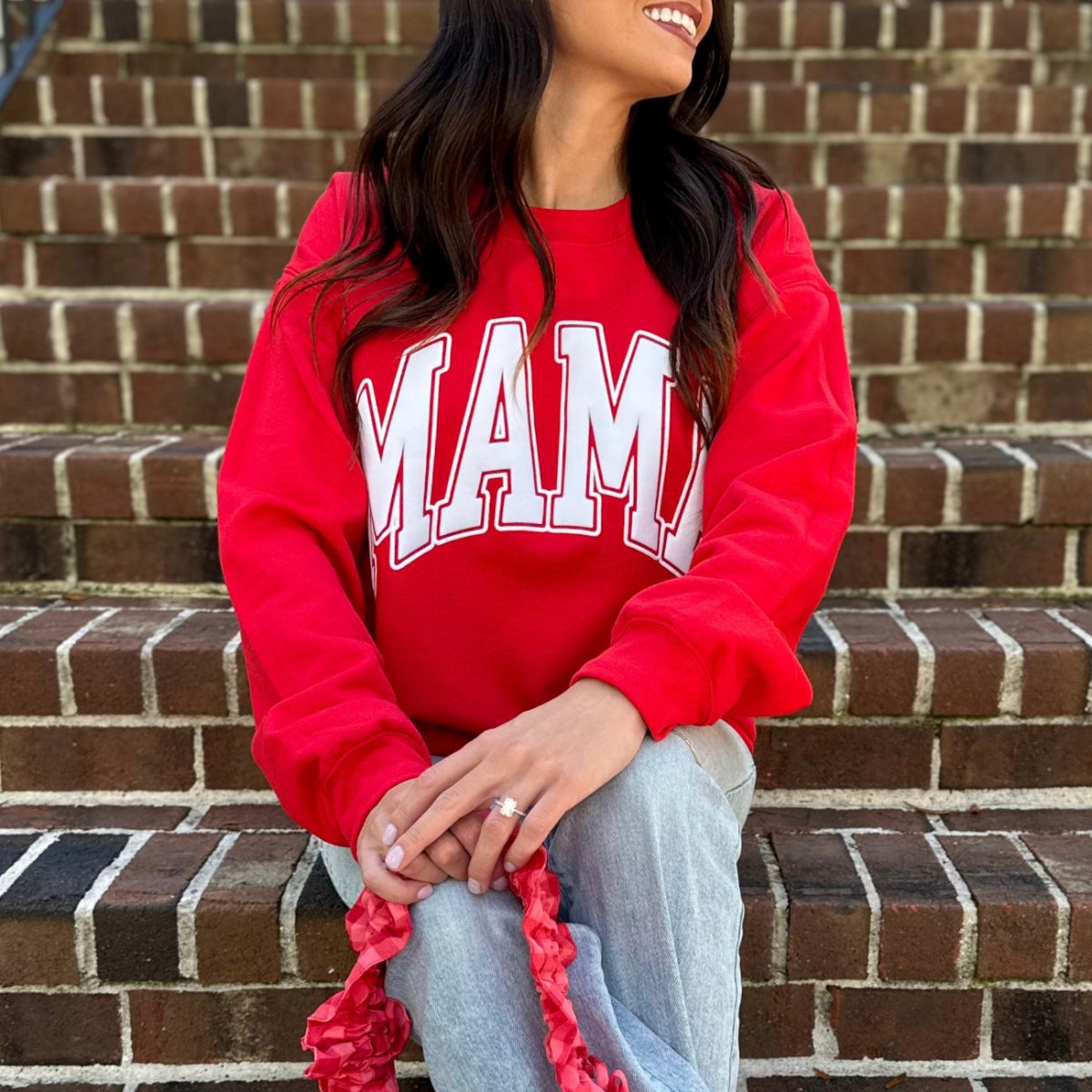 'Mama' PUFF Crewneck Sweatshirt