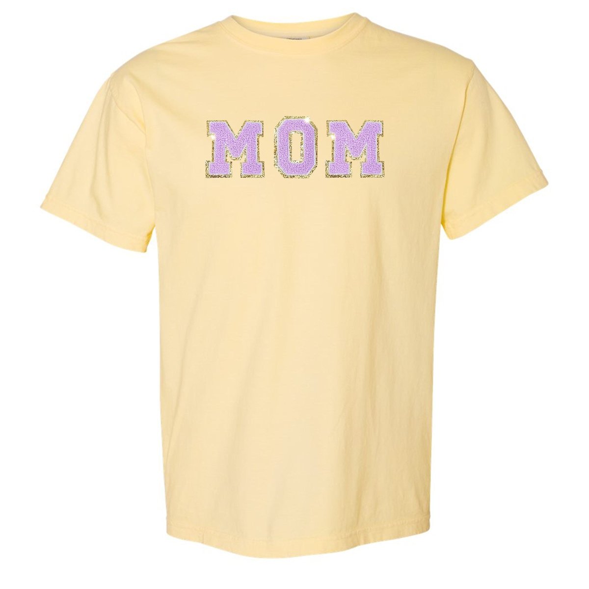 Mama/Mom Letter Patch Comfort Colors T-Shirt