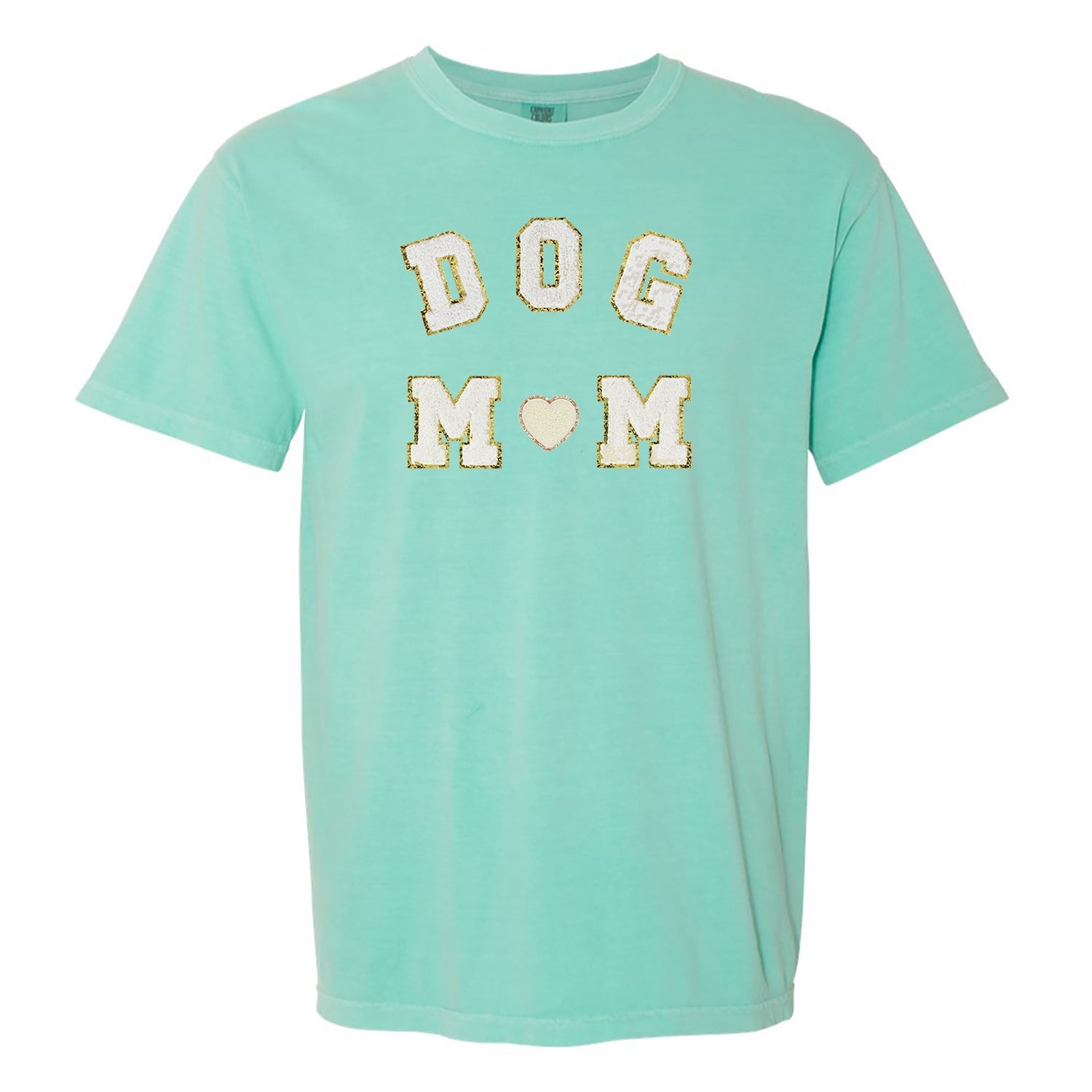 Dog Mom Letter Patch Comfort Colors T-Shirt