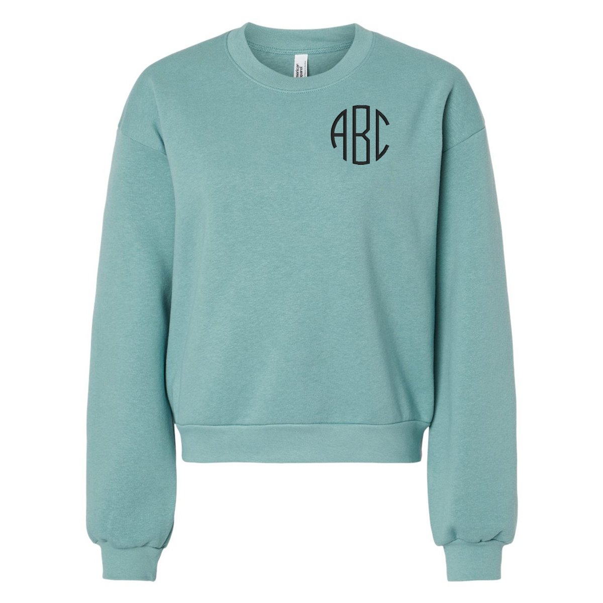 Monogrammed American Apparel Cropped Sweatshirt