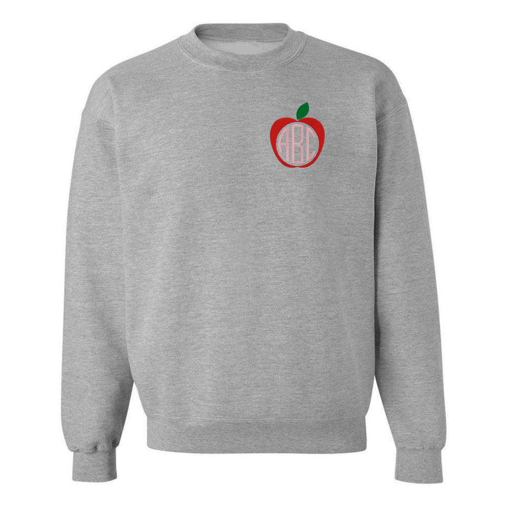 Monogrammed Apple Crewneck Sweatshirt