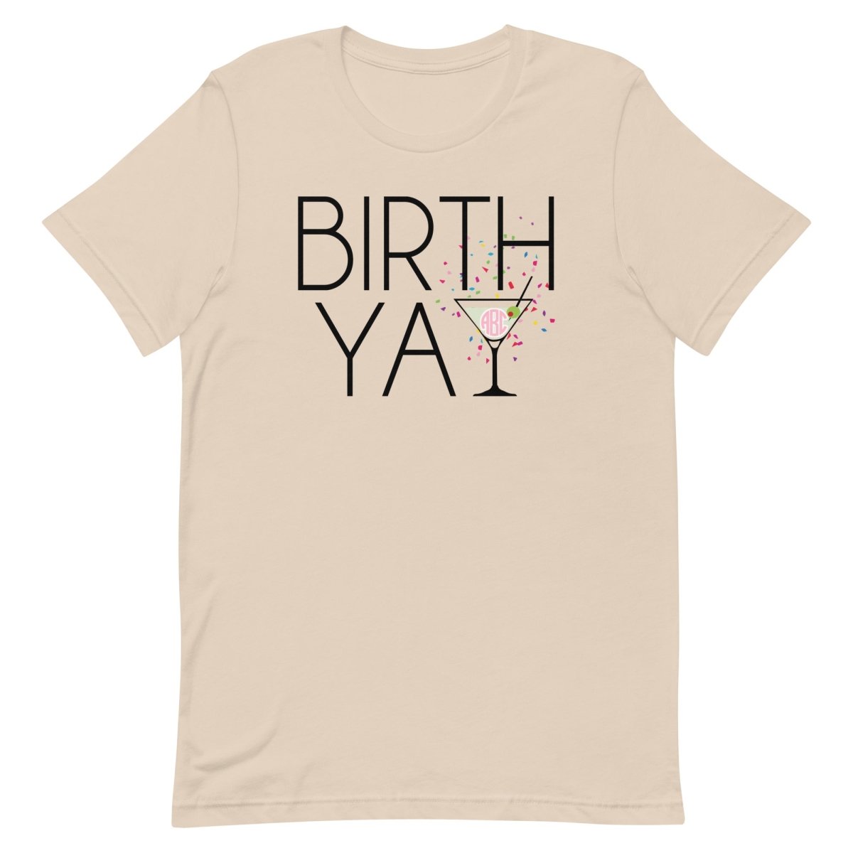Monogrammed 'Birth-Yay' Premium T-Shirt
