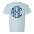 Monogrammed 'Blue & White Chinoiserie' Big Print T-Shirt
