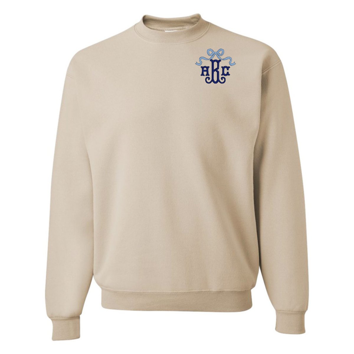Monogrammed 'Bow' Crewneck Sweatshirt