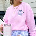 Monogrammed 'Bow' Crewneck Sweatshirt