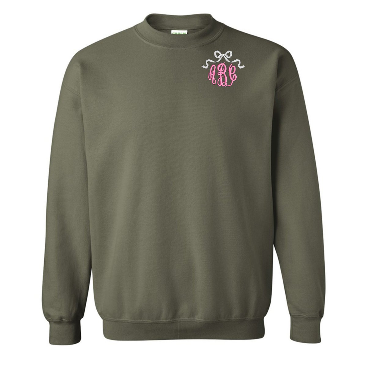 Monogrammed 'Bow' Crewneck Sweatshirt