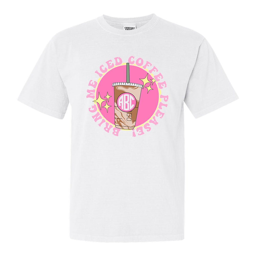Monogrammed 'Bring Me Iced Coffee' T-Shirt
