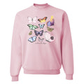 Monogrammed 'Butterflies' Crewneck Sweatshirt