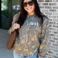 Monogrammed Camo Hideaway Crewneck