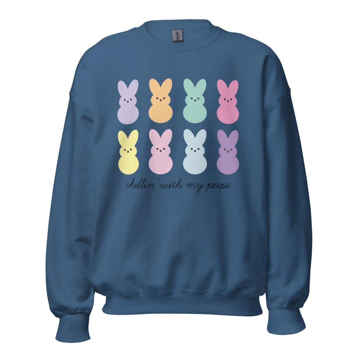Monogrammed 'Chillin' With My Peeps' Crewneck Sweatshirt