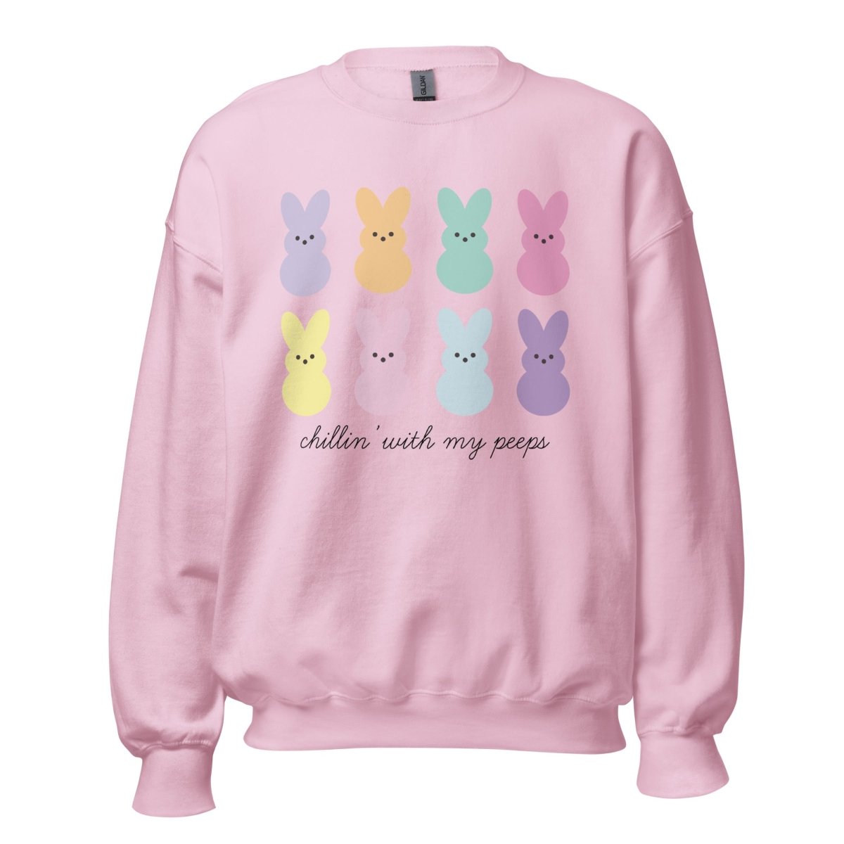 Monogrammed 'Chillin' With My Peeps' Crewneck Sweatshirt