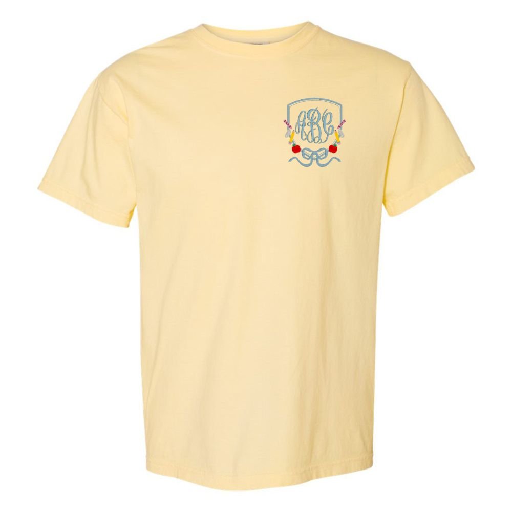 Monogrammed 'Classroom Crest Royalty' T-Shirt