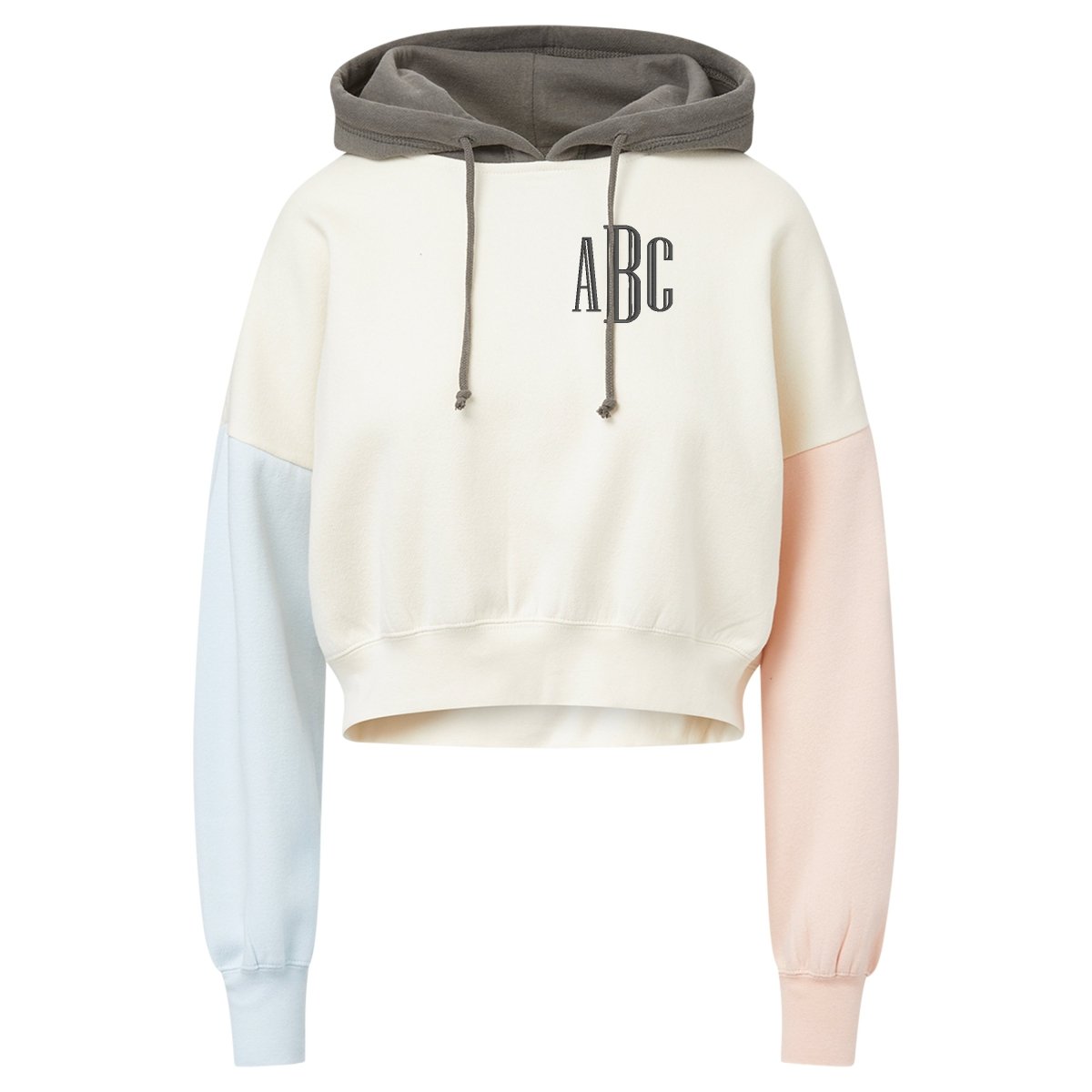 Monogrammed Colorblock Hoodie