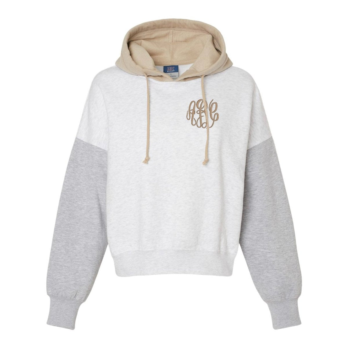 Monogrammed Colorblock Hoodie