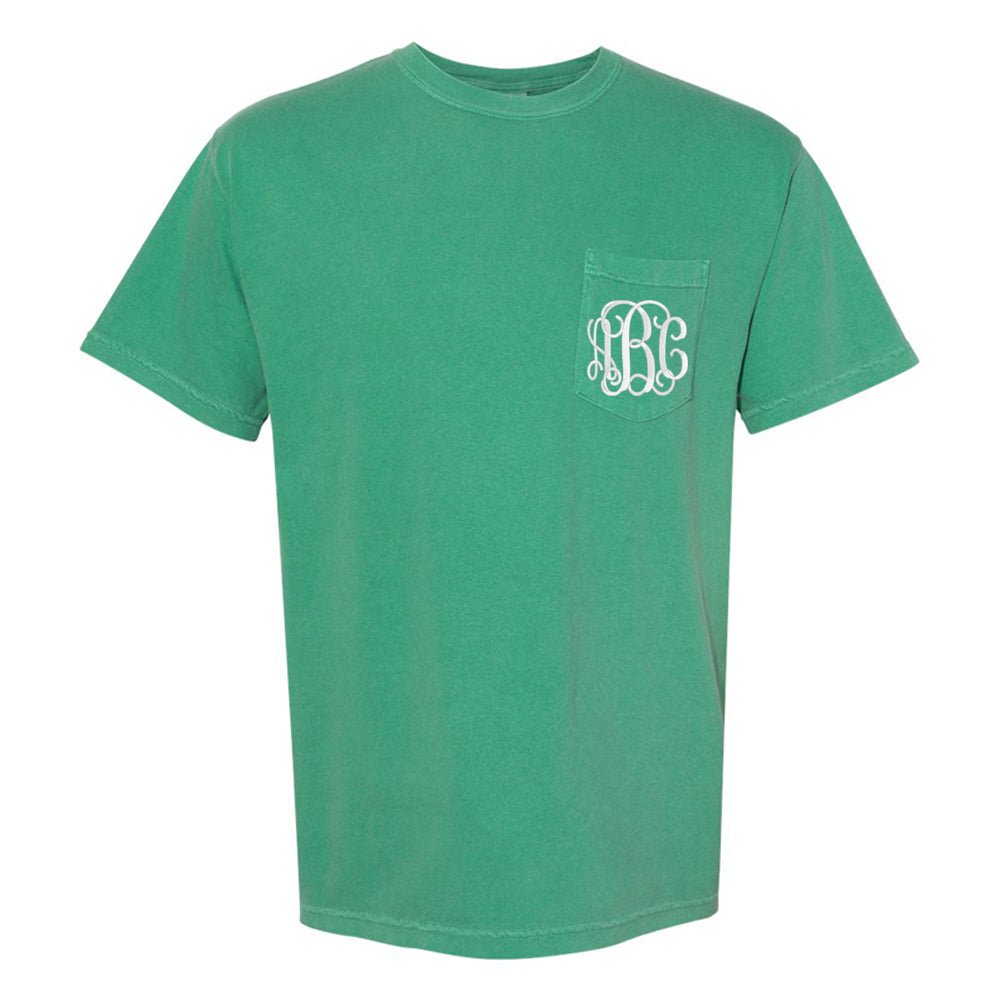 Monogrammed Comfort Colors Pocket T-Shirt