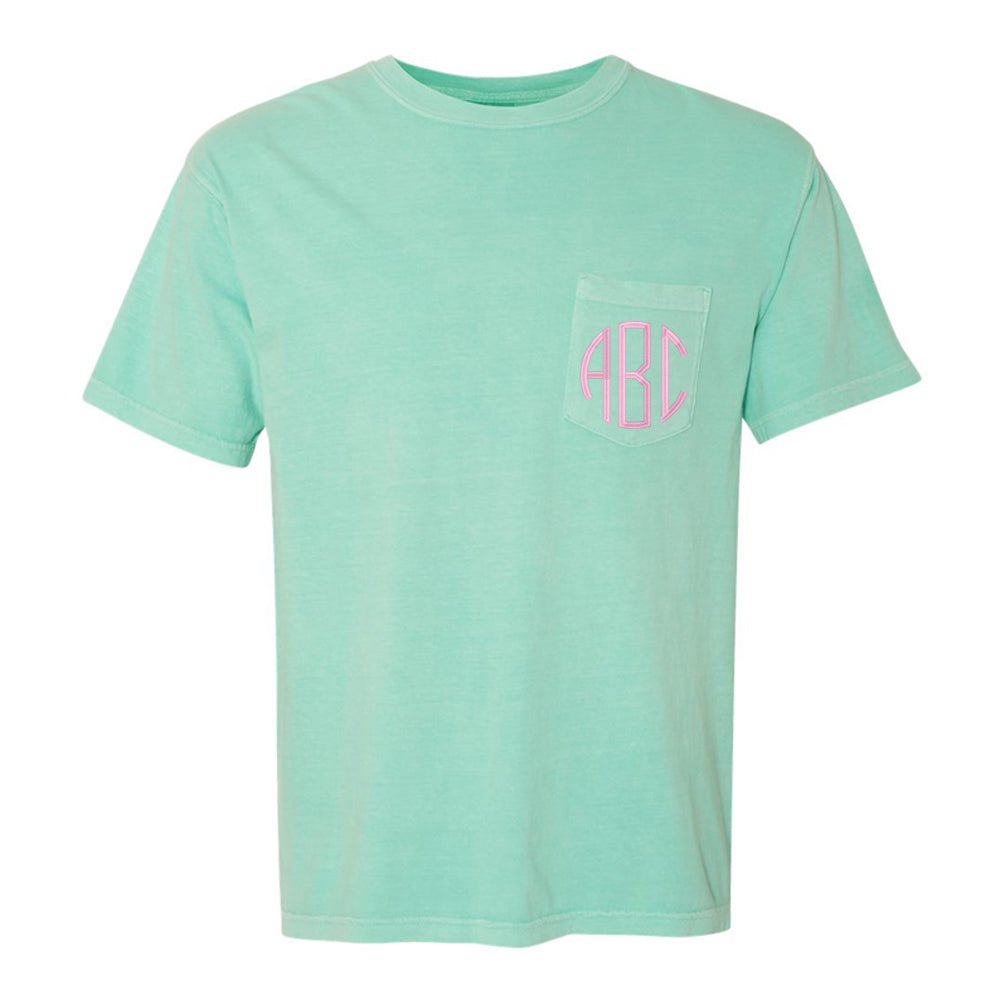 Monogrammed Comfort Colors Pocket T-Shirt