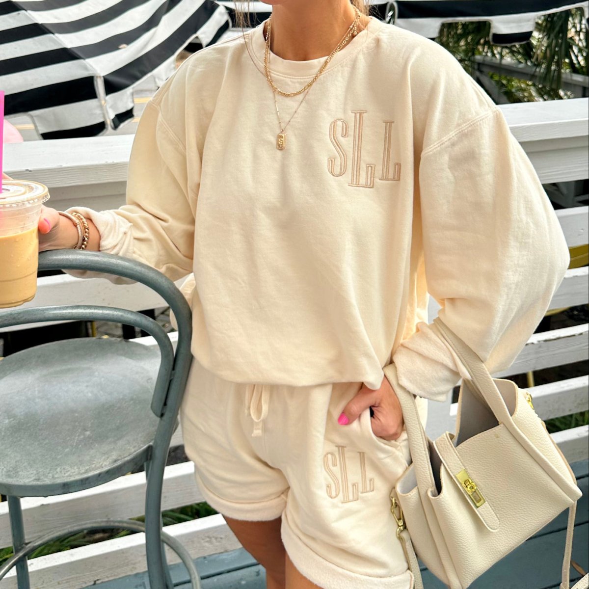 Monogrammed Comfort Colors Shorts Sweat Set