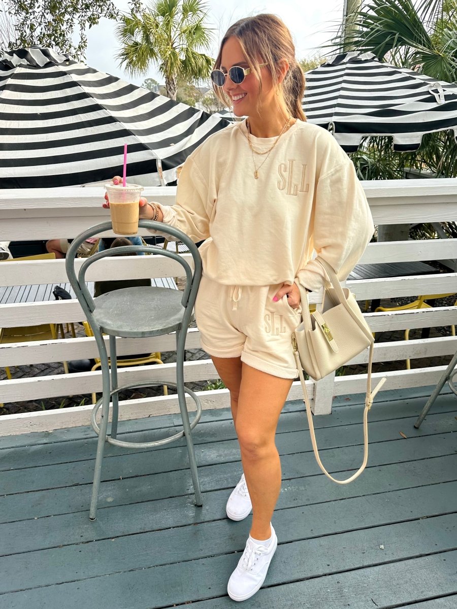 Monogrammed Comfort Colors Shorts Sweat Set