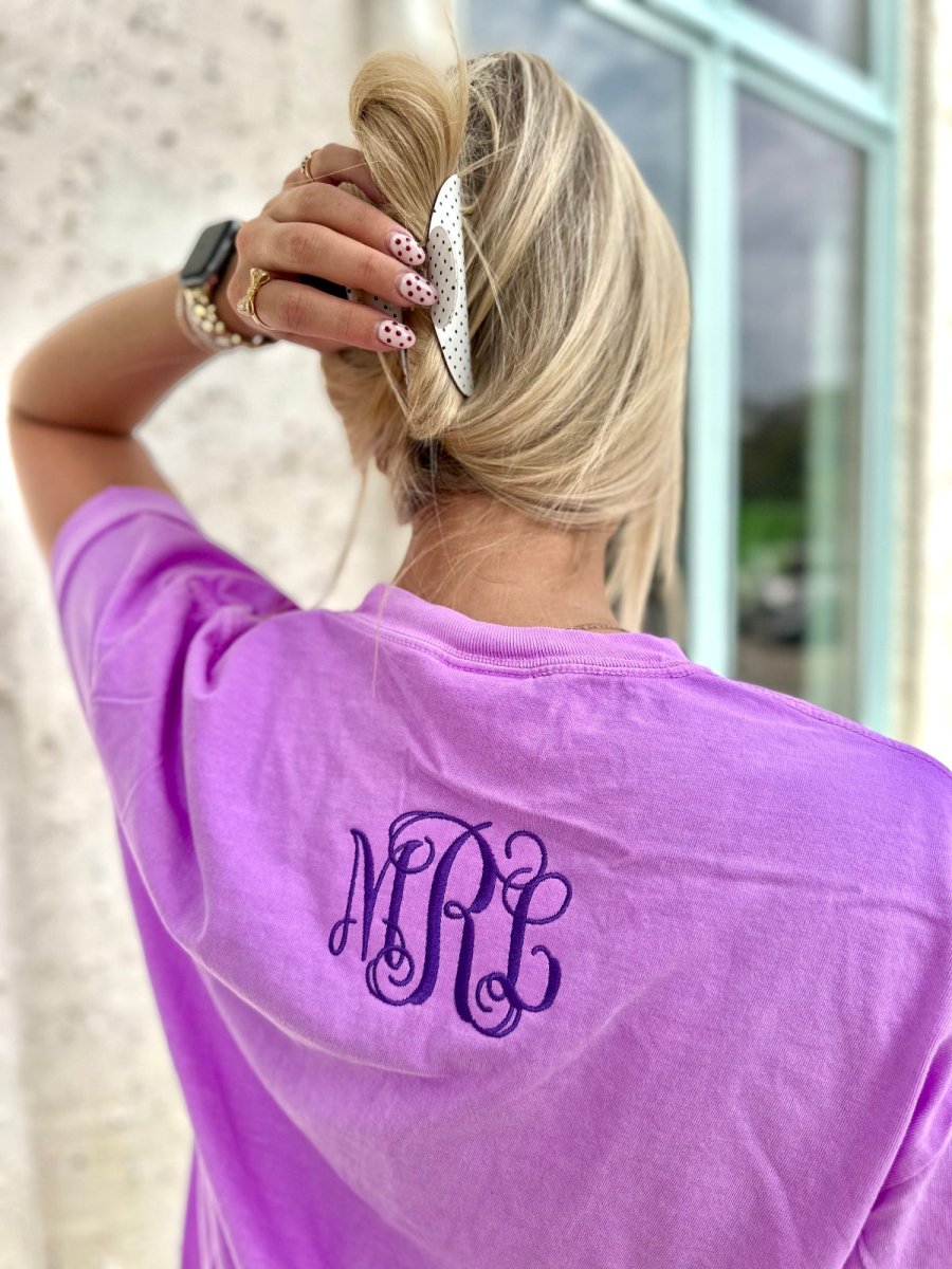 Monogrammed Comfort Colors T-Shirt