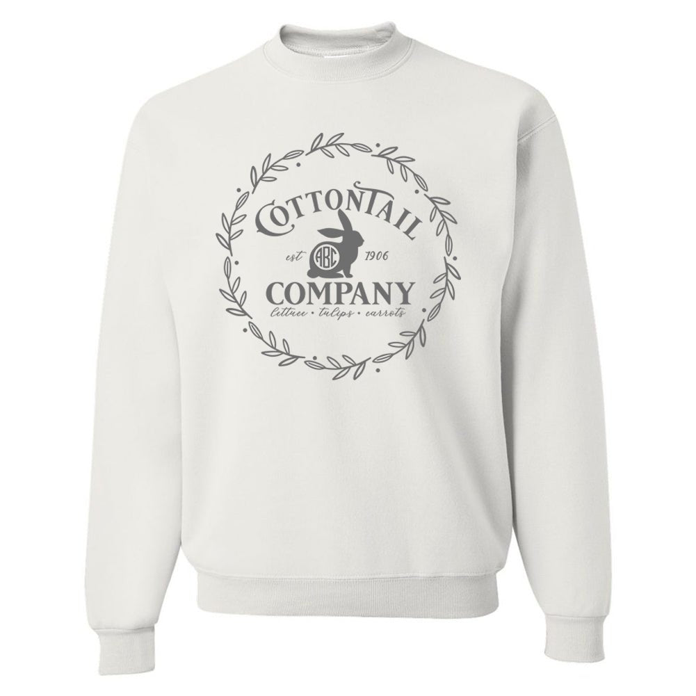Monogrammed 'Cottontail Company' Crewneck Sweatshirt
