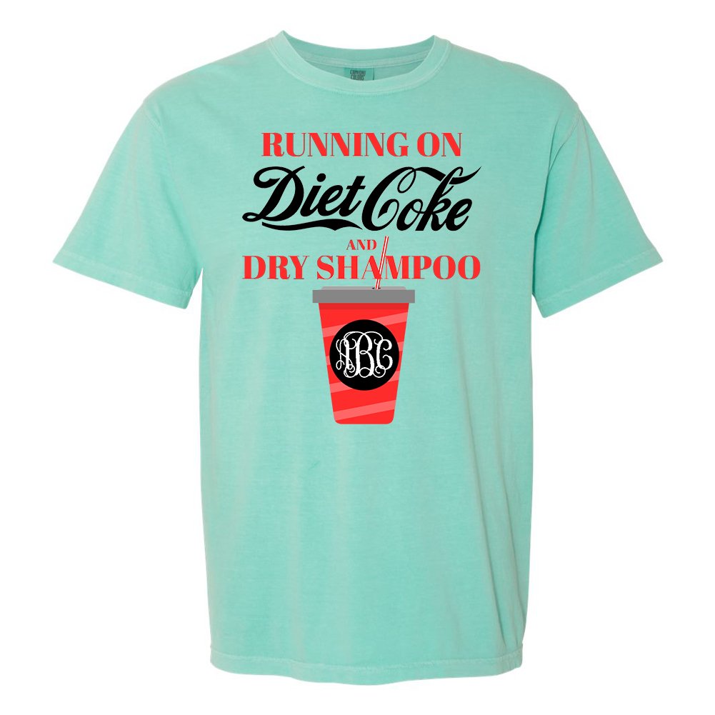 Monogrammed 'Diet Coke & Dry Shampoo' T-Shirt