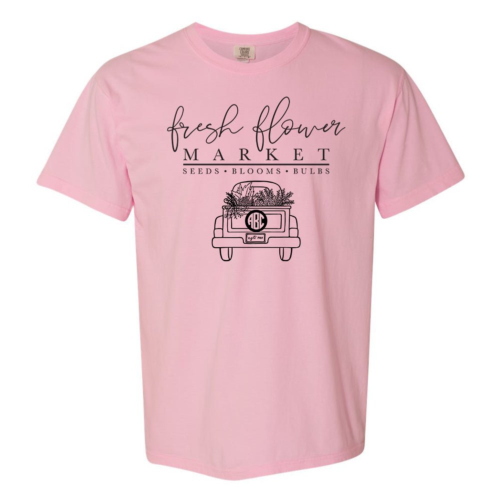 Monogrammed 'Flower Market' T-Shirt
