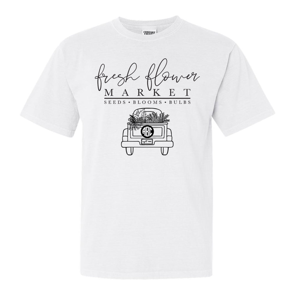 Monogrammed 'Flower Market' T-Shirt