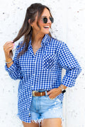Monogrammed Gingham Button Down