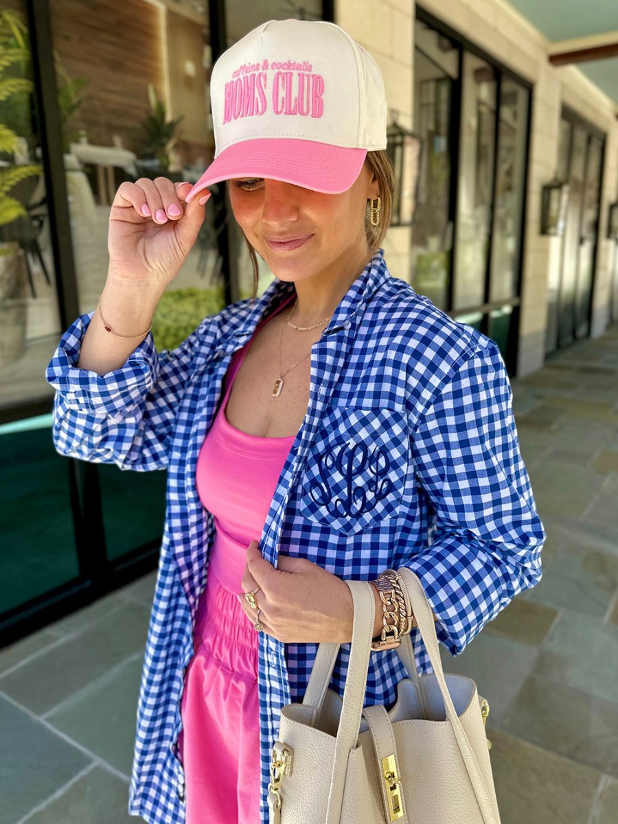 Monogrammed Gingham Button Down