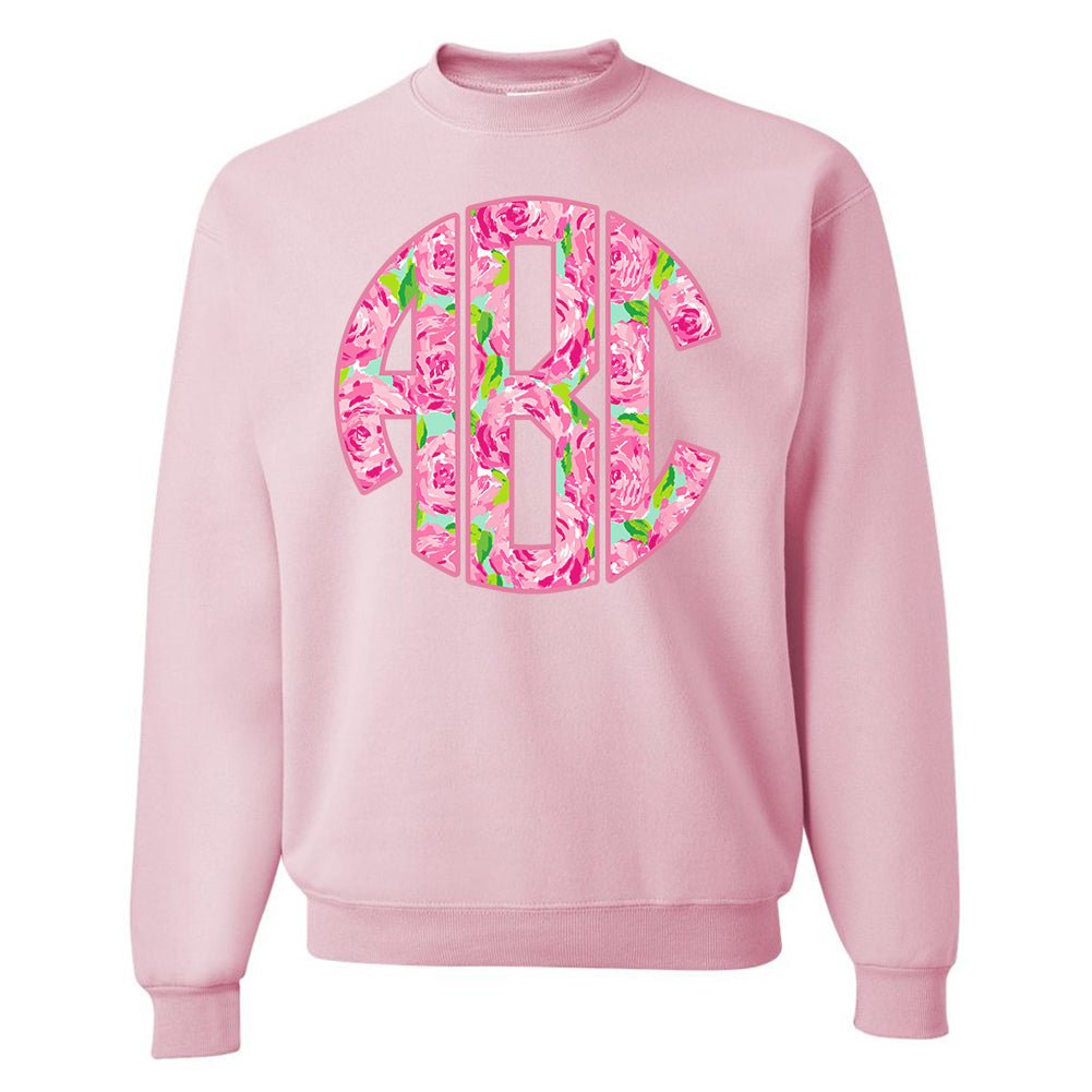 Monogrammed Lilly Big Print Crewneck Sweatshirt