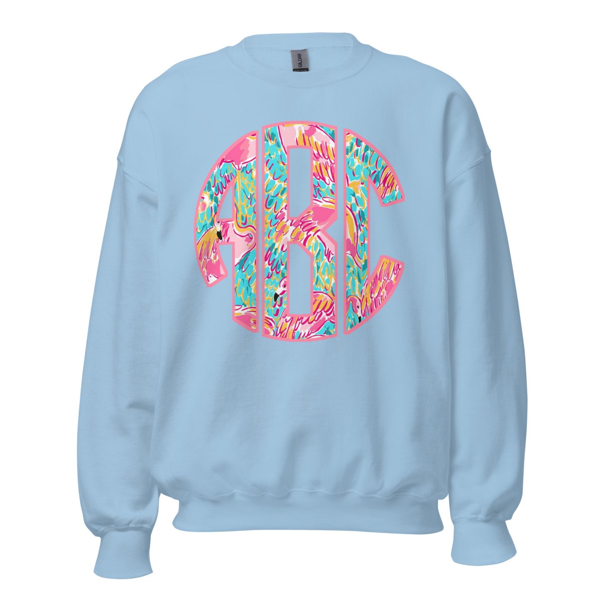 Monogrammed Lilly Big Print Crewneck Sweatshirt