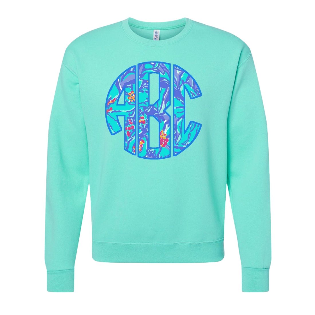 Monogrammed Lilly Big Print Crewneck Sweatshirt