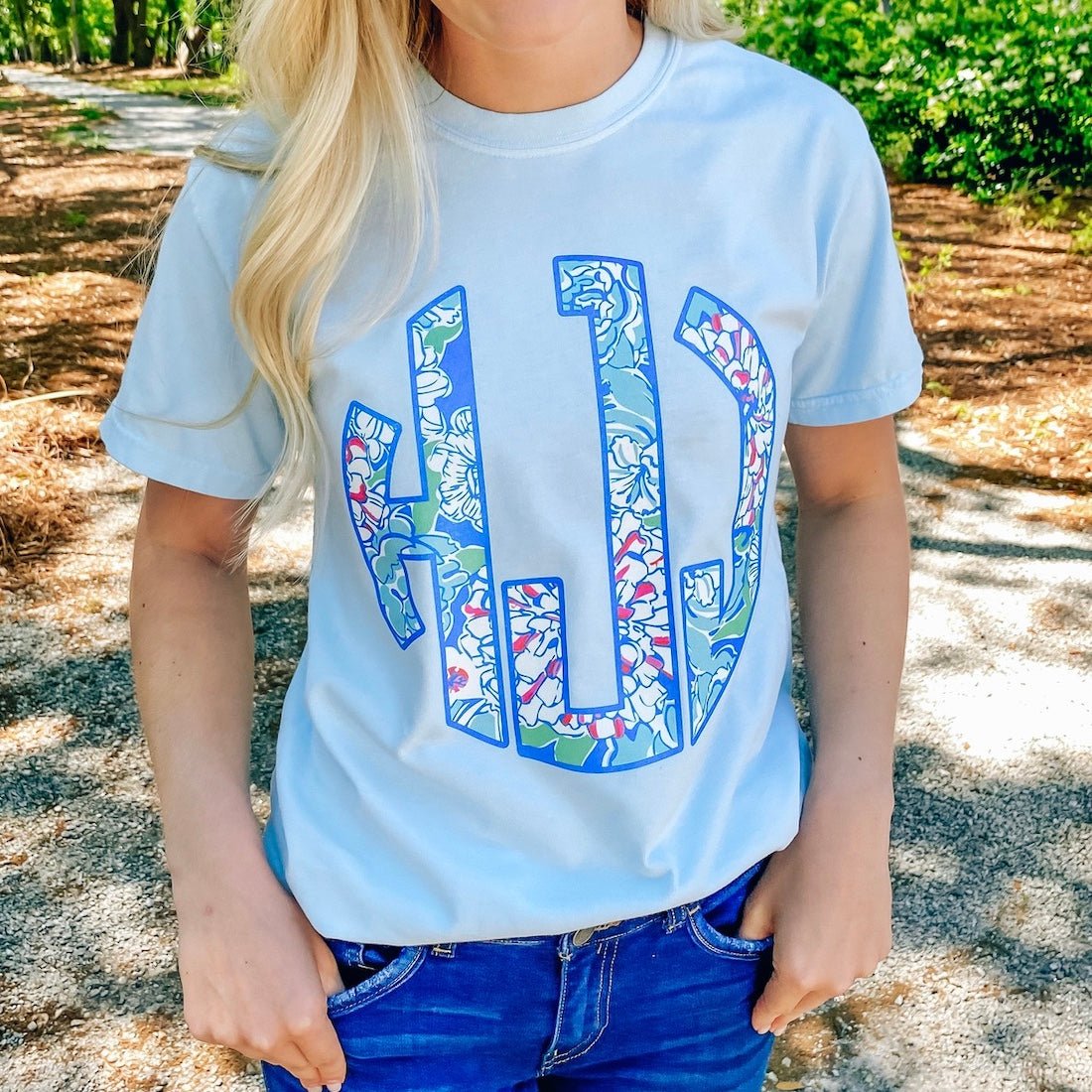 Monogrammed Lilly Big Print T-Shirt