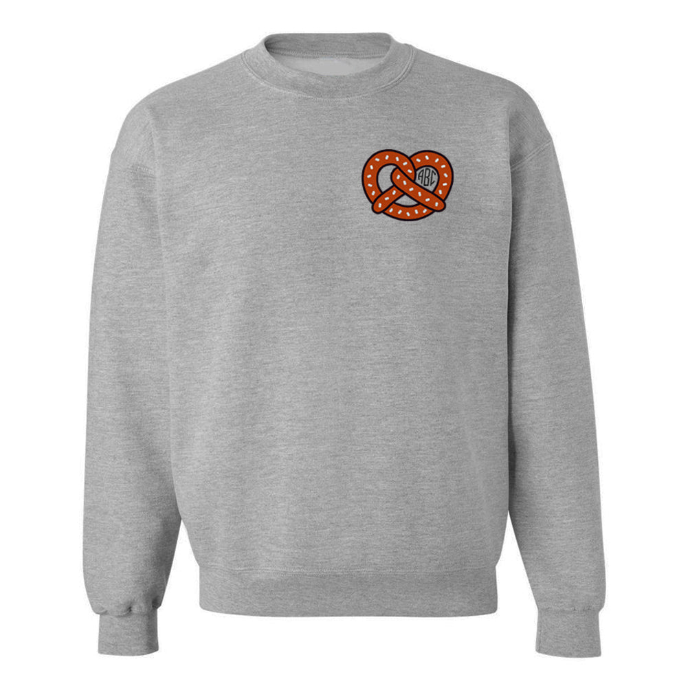 Monogrammed Pretzel Crewneck Sweatshirt
