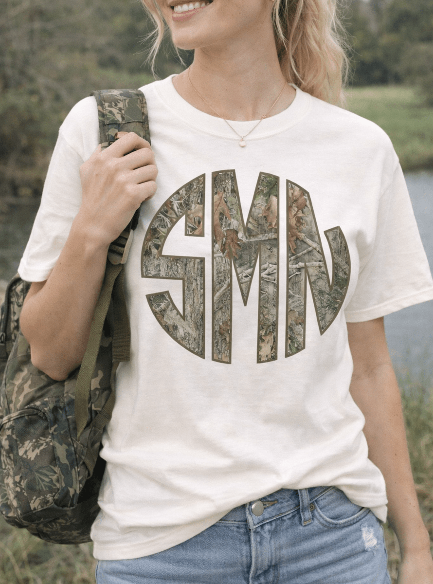 Monogrammed 'RealTree Camo' Big Print T-Shirt