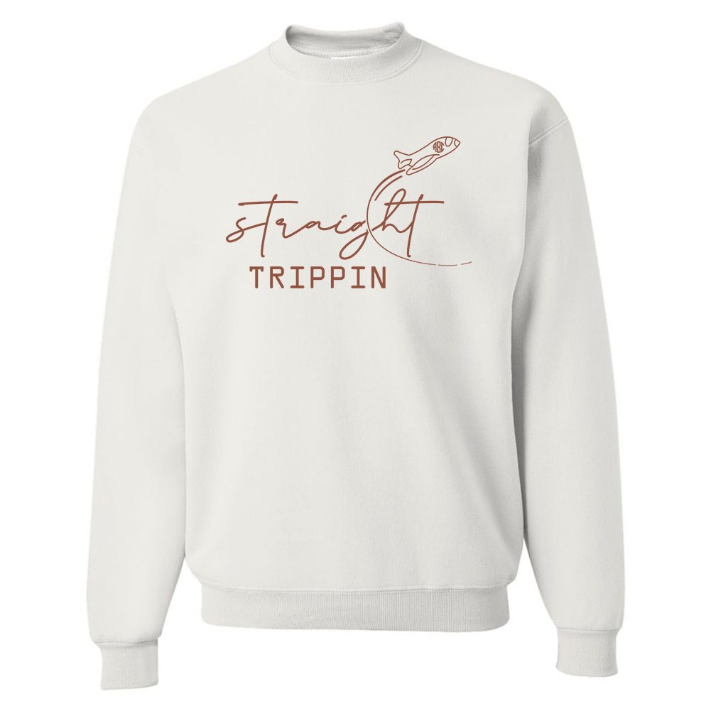 Monogrammed 'Straight Trippin' Crewneck Sweatshirt