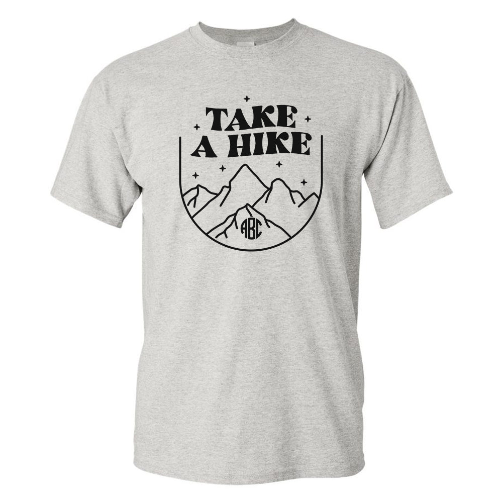 Monogrammed 'Take a Hike' Basic T-Shirt
