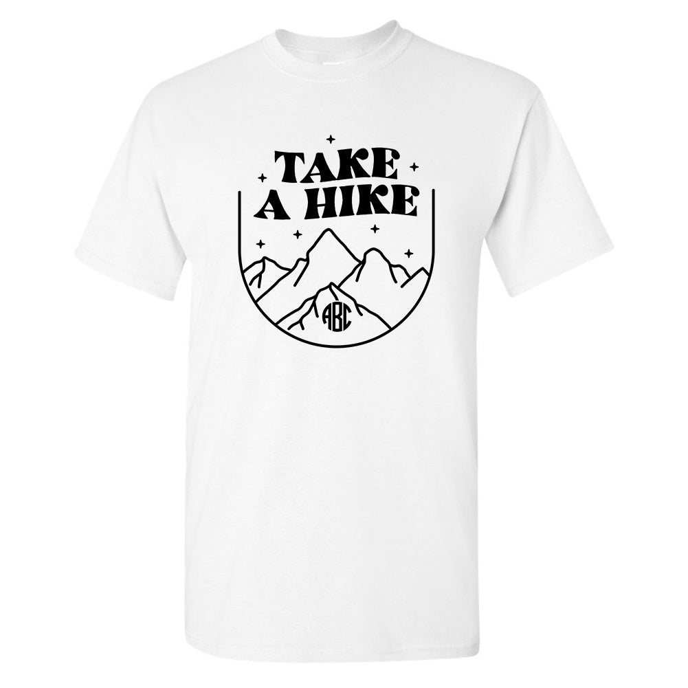 Monogrammed 'Take a Hike' Basic T-Shirt