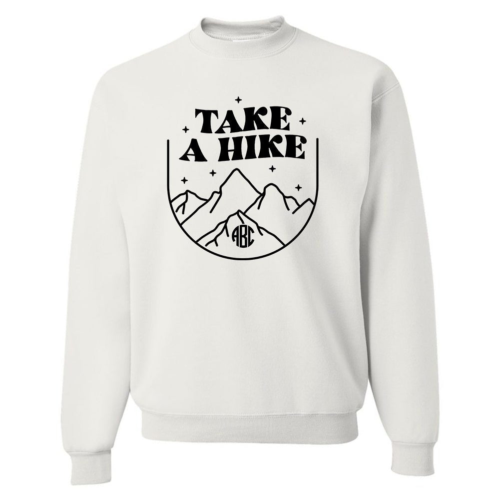 Monogrammed 'Take A Hike' Crewneck Sweatshirt